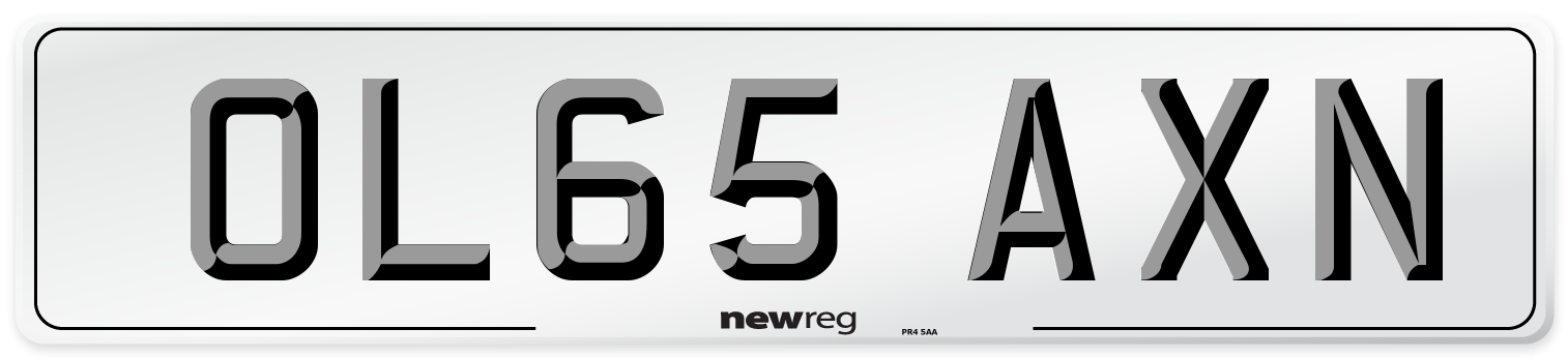 OL65 AXN Number Plate from New Reg